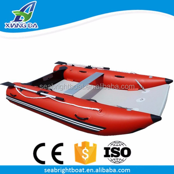 CE Certification Made-in-China Catamaran One Person Inflatable Cat Pontoon Boat for Sale