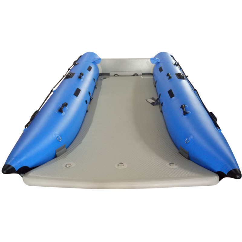 aluminum dinghy Catamaran finishing  boat Inflatable Cat Pontoon Boat for Sale