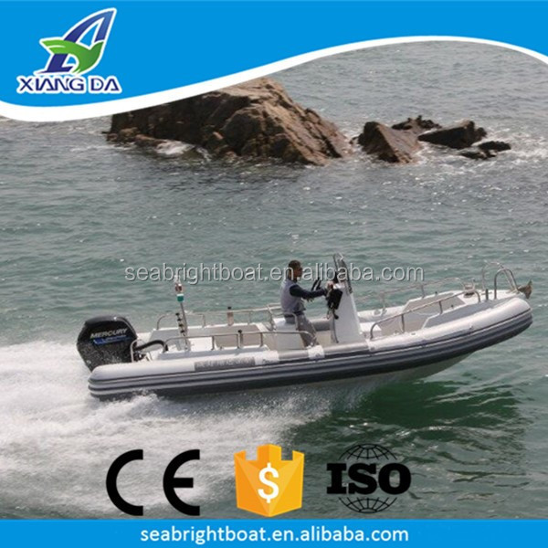 Outboard Engine Type Weihai Custom Center Console Aluminum Hull RIB Inflatable Dinghy for Sale