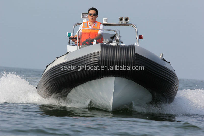 Luxury 18feet Hypalon Semi Rigid Inflatable Boat Manufacturers Inflatable Rib Boats for Sale