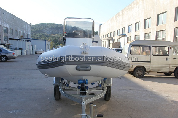 13ft CE Approved Aluminum Hull Semi Rigid Inflatable Boat