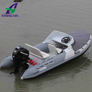 Made-in-China Factory Price  High Speed rib Boat with Outboard Motor jet boat engine sale small fiberglass boat