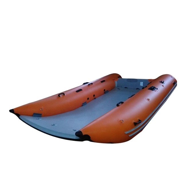 aluminum dinghy Catamaran finishing  boat Inflatable Cat Pontoon Boat for Sale