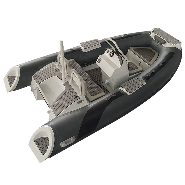 CE RHIB High Speed Folding Rib 380 Deep-v Aluminum Rigid Hull Inflatable Fishing Rowing Rib Boat for Sale