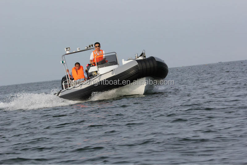 Luxury 18feet Hypalon Semi Rigid Inflatable Boat Manufacturers Inflatable Rib Boats for Sale