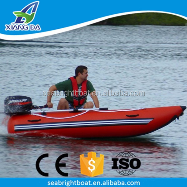 CE Certification Made-in-China Catamaran One Person Inflatable Cat Pontoon Boat for Sale