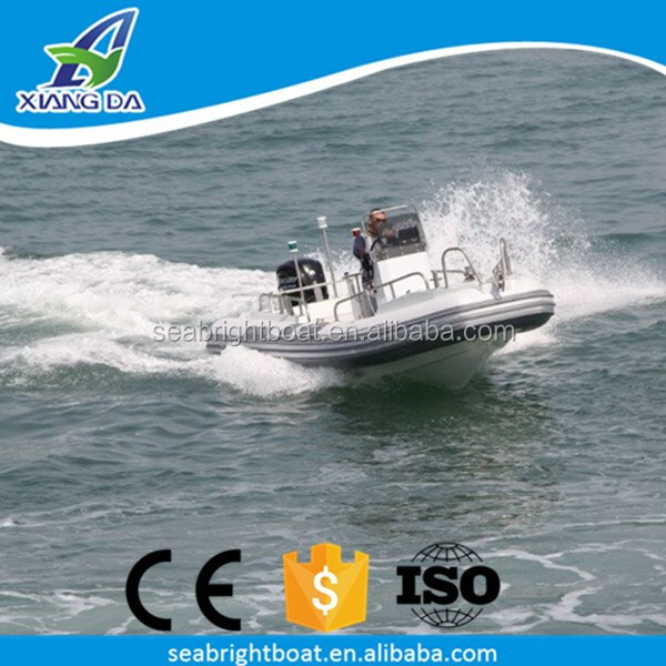 Outboard Engine Type Weihai Custom Center Console Aluminum Hull RIB Inflatable Dinghy for Sale