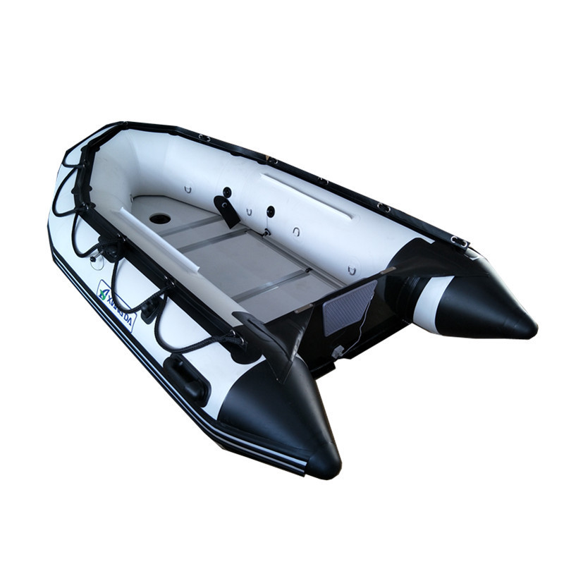 DSD460CMaluminum floor special size inflatable pvc boat Customized logo Inflatable boat solar fishing boat