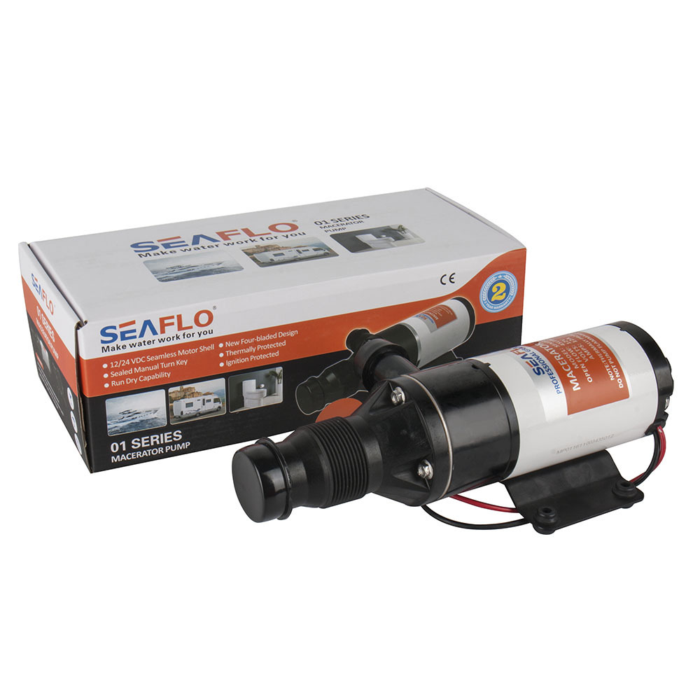 Seaflo 45LPM 12V DC Water Pump Marine Macerator Pump for Sanitation Waste and Fish Box Evacuations