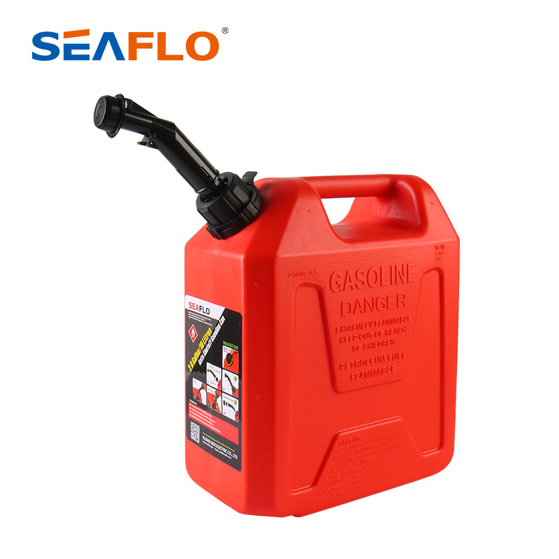 SEAFLO 5 Gallon Automatic Shut Off Plastic Jerry Fuel Diesel Can With 20L Tank