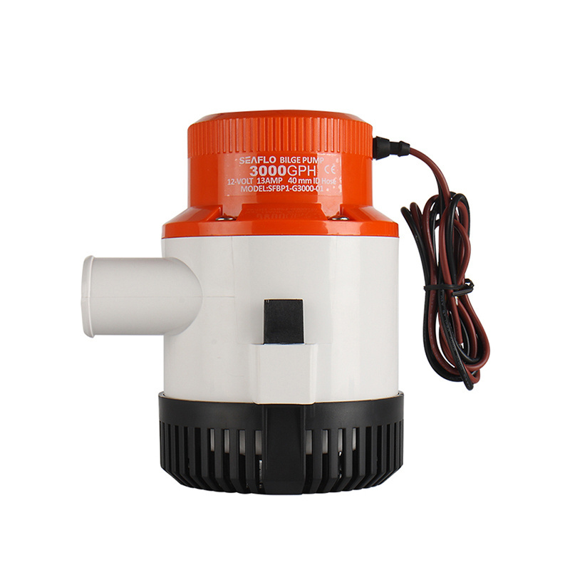 Factory seaflo 12V bilge pump marine large flow submersible pump 3000GPH sea water pump