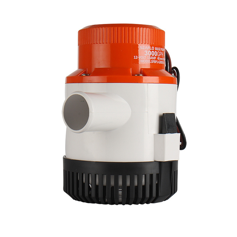 Factory seaflo 12V bilge pump marine large flow submersible pump 3000GPH sea water pump