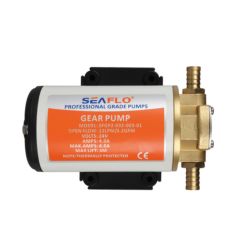 high temperature hot oil gear pump viscous lubricant liquid with motor 12v fuel transfer pump for loader oil transfer