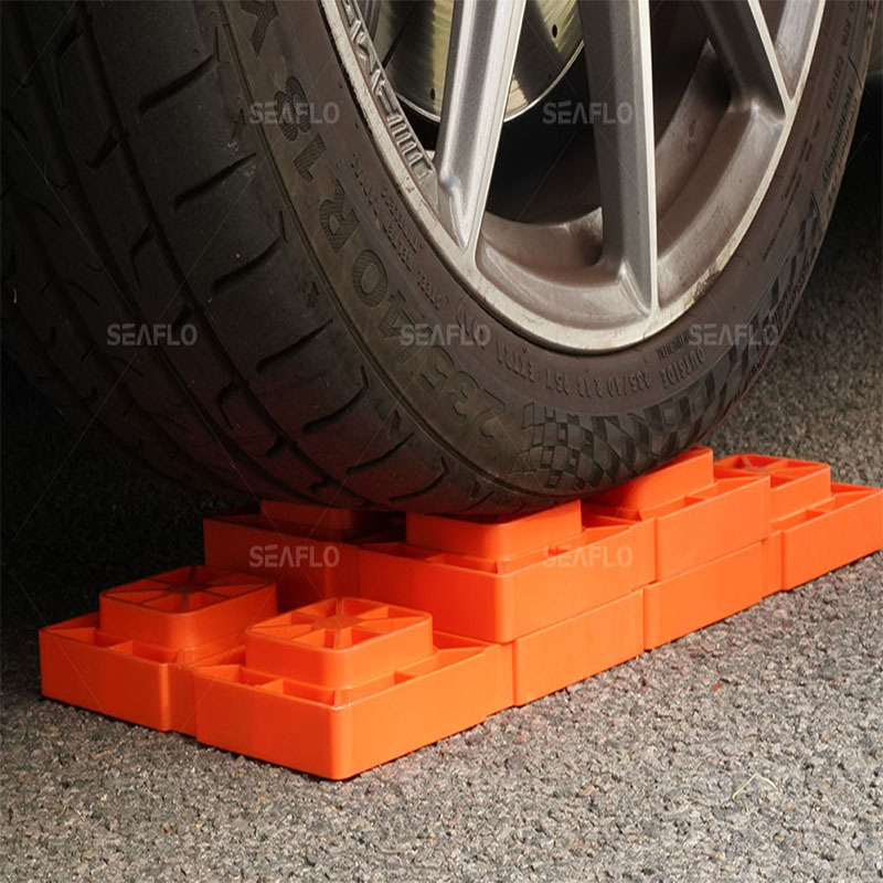 seaflo 2021 Rv Wheel Chock, Levelers Leveling Block, Leveler Ramp Block Stop Wheel Chock wheels of a truck levelers blocks