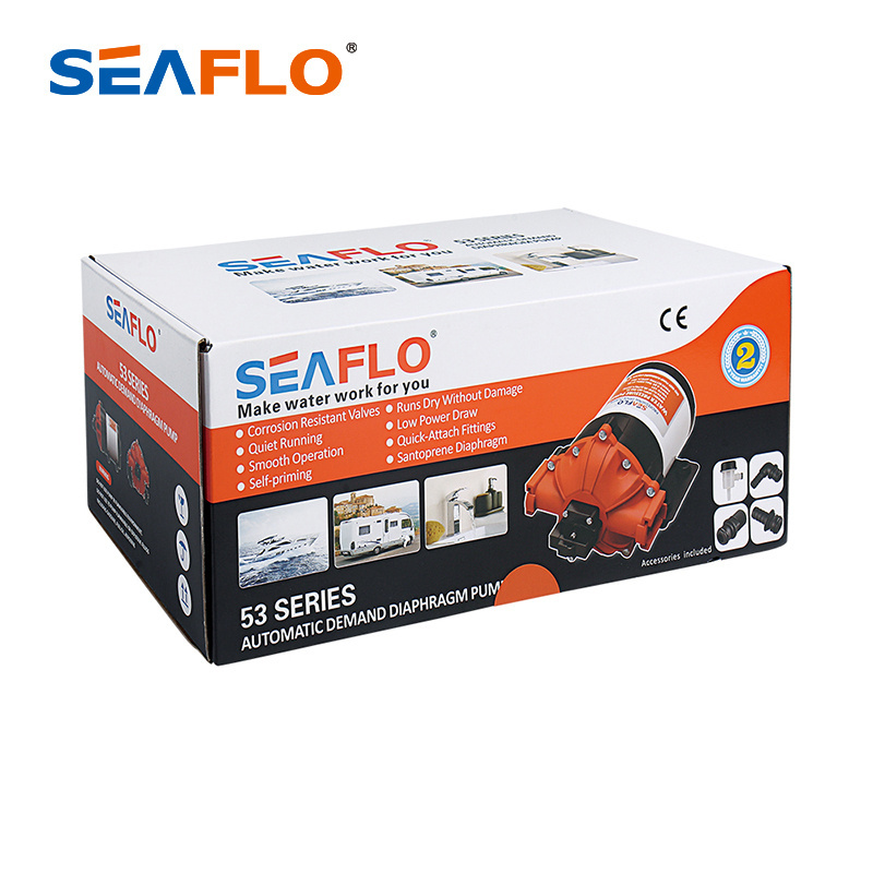 SEAFLO 12V DC 5 Chamber Positive Pump with Quick Attach Ports Diaphragm Water Pump with Big flow rate