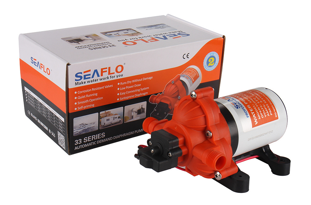 SEAFLO 33 series 11.6LPM/3GPM 12V marine pump electric 3 diaphragm pressure switch water pump with Boat and RV