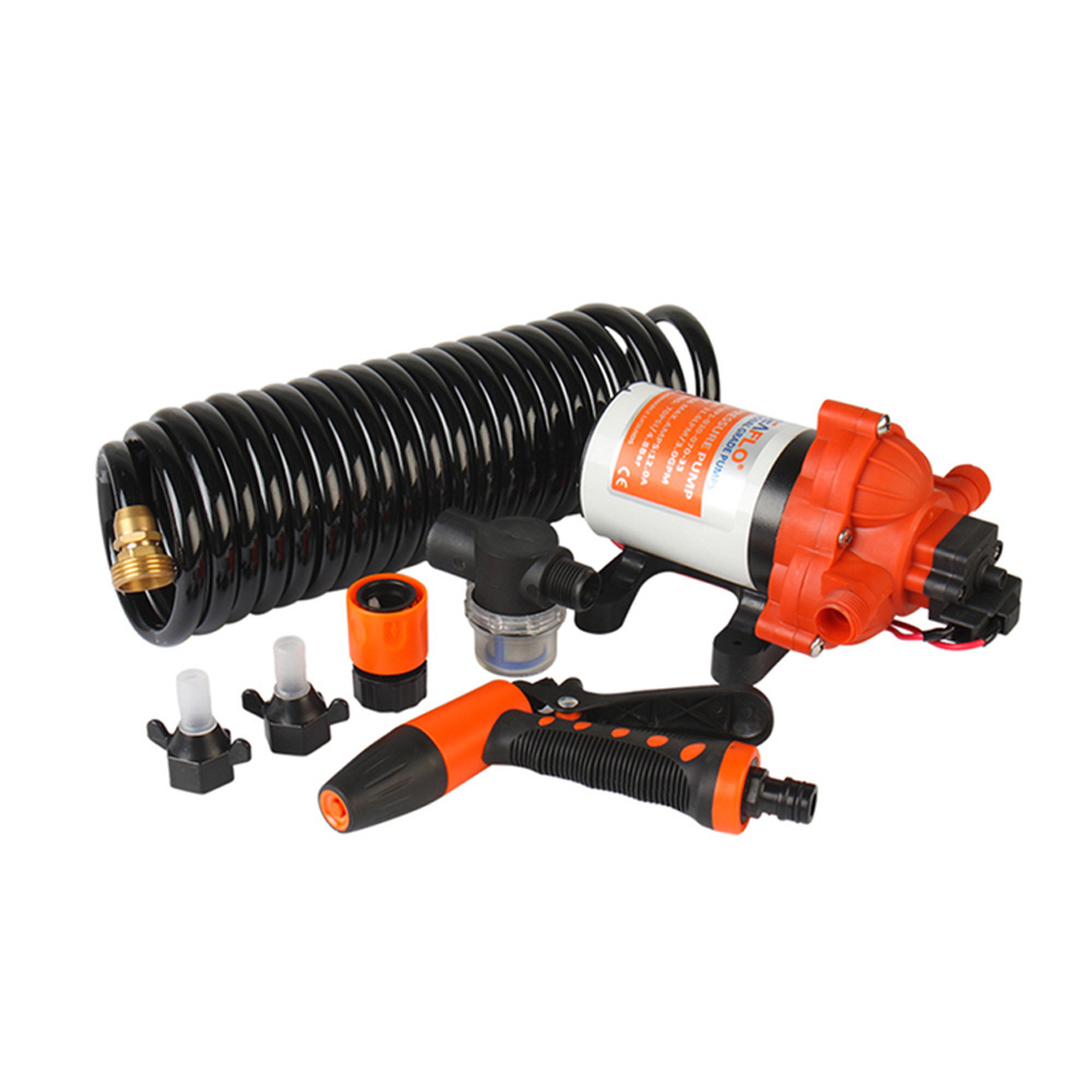 SEAFLO 12V 3.0 GPM 70PSI High Pressure  Washdown Pump Kit for Car Wash