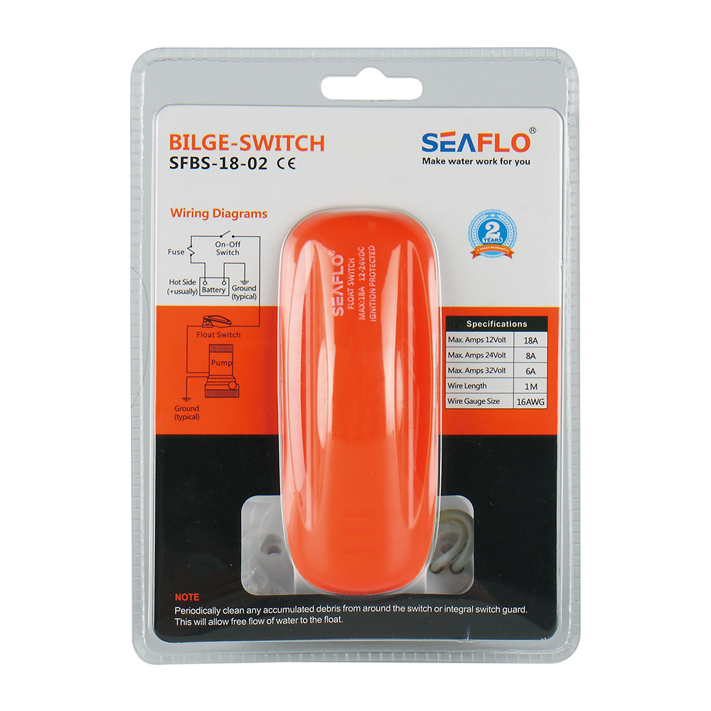 SEAFLO 12V float switch for bilge pump water flow control switch