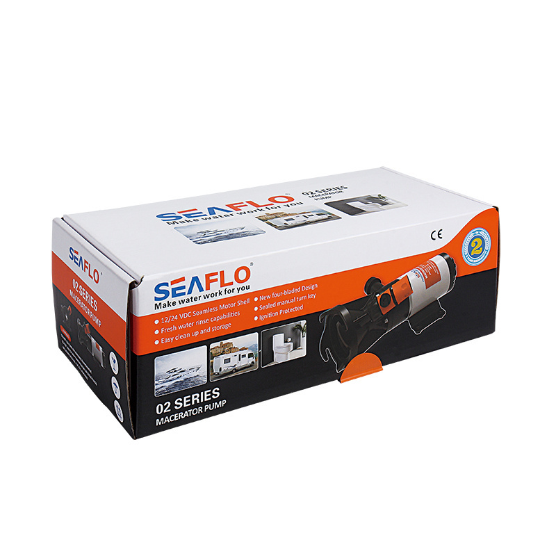 SEAFLO RV Waste Outlet Connection Camper Macerator SEAFLO Boat Pump Shower Drain Portable 12V DC RV Waste Water Pump