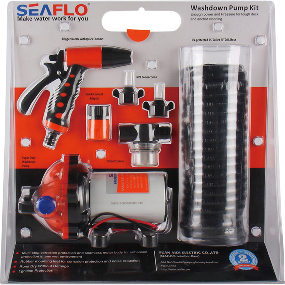 SEAFLO 12V 5.0 GPM 70PSI High Pressure Pump Car Washer