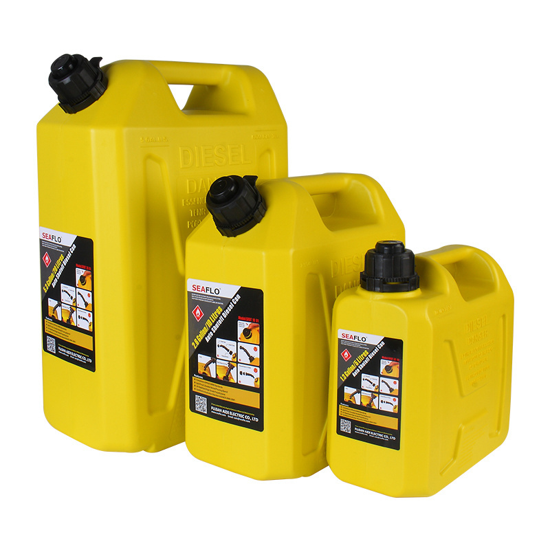 SEAFLO 5L10L20L portable gas can small plastic oil drum for sale jerry can fuel tank