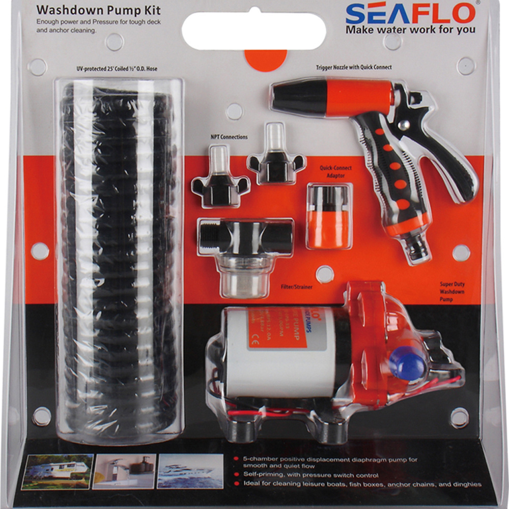 SEAFLO 12V 5.0 GPM 70PSI High Pressure Pump Car Washer