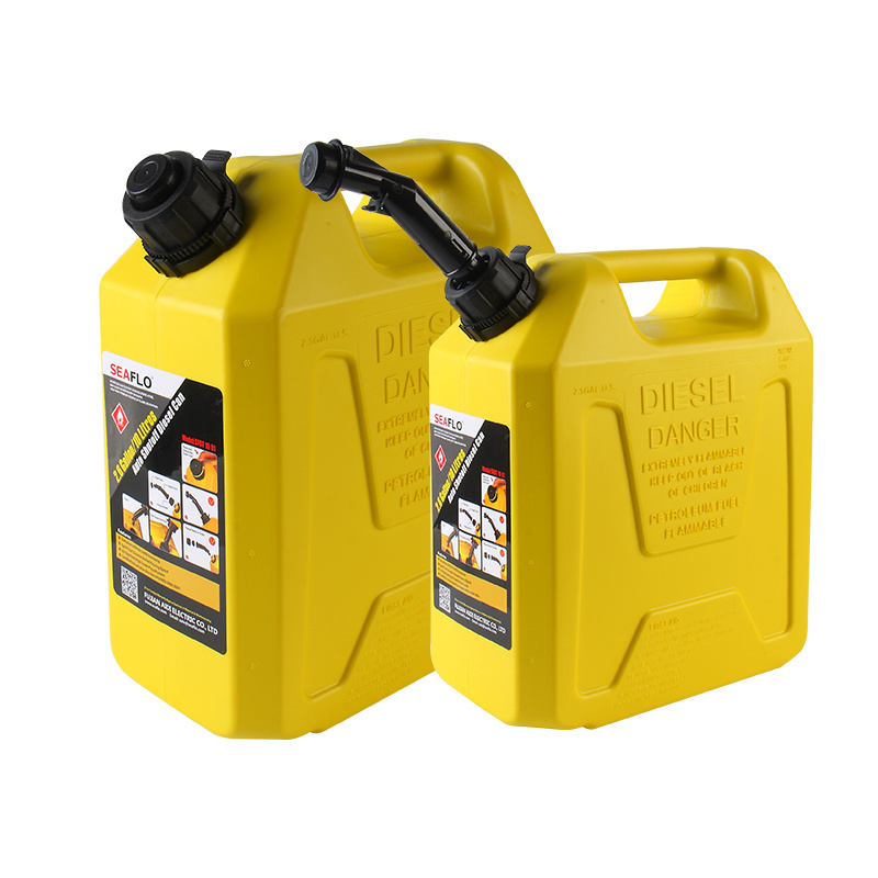 SEAFLO 5L10L20L portable gas can small plastic oil drum for sale jerry can fuel tank