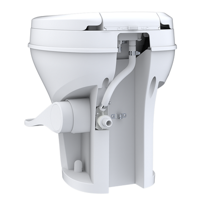 SEAFLO RV Toilet Easy to Install rv camper toilet with Adjustable Water Flow Residential Height RV Toilet