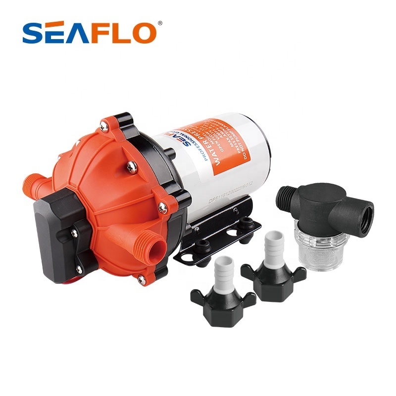 SEAFLO  Upgrade Water Diaphragm Pressure Pump 5.0 GPM 60 PSI 12V DC Self Priming Water Pump for RV Caravan Marine Yach