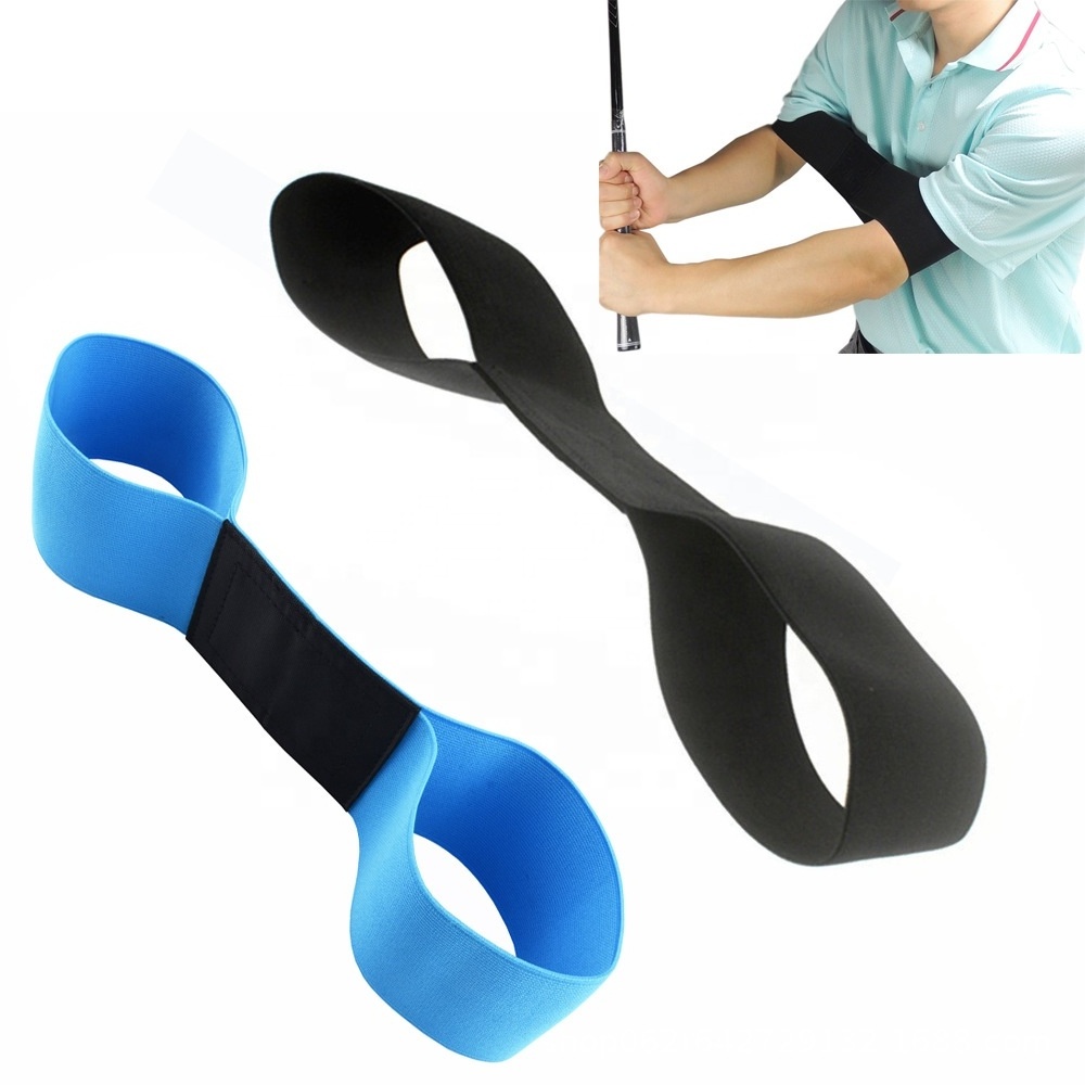 Elastic Golfer Beginner Practice Sport Golf Swing Training Aids Correcting Arm Band Trainer Belt