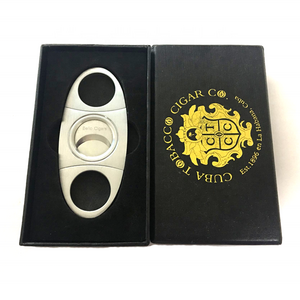 Cigar Accessories Custom Luxury Stainless Steel Cigar Scissors Cigar Cutters With Gift Box