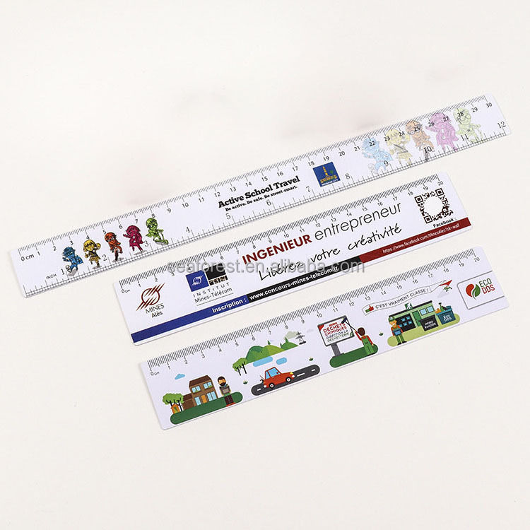 Pvc Ruler Printing Advertising Custom Printing 15cm/20cm/30cm Flexible Clear Plastic ...