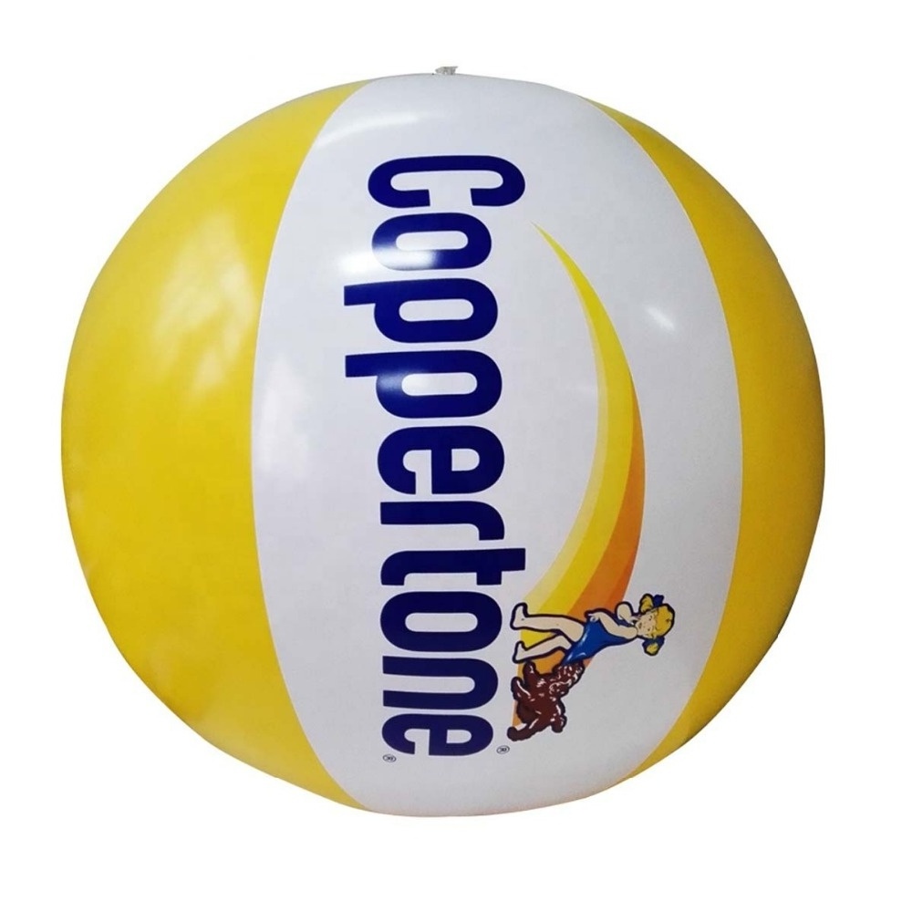 Cheap Custom Printed PVC Inflatable Beach Playing Balls For Promotion