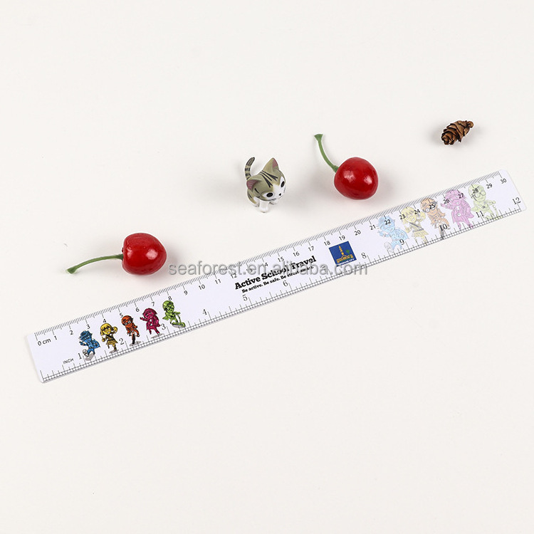 Advertising Ruler Pvc Advertising Custom Printing 15cm/20cm/30cm Flexible Clear Plastic ...