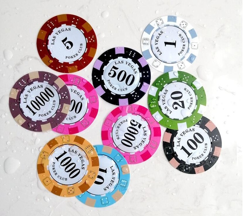 cheap custom design logo printing plastic poker chips jetton tag gambling token coins