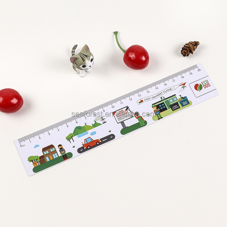 Pvc Ruler Printing Advertising Custom Printing 15cm/20cm/30cm Flexible Clear Plastic ...