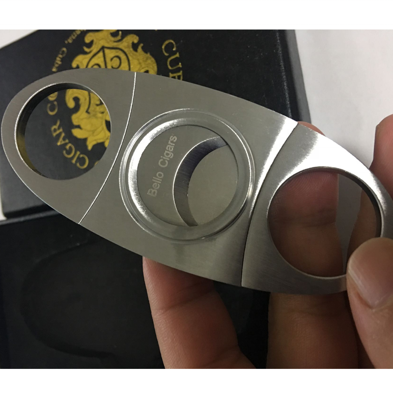 Cigar Accessories Custom Luxury Stainless Steel Cigar Scissors Cigar Cutters With Gift Box