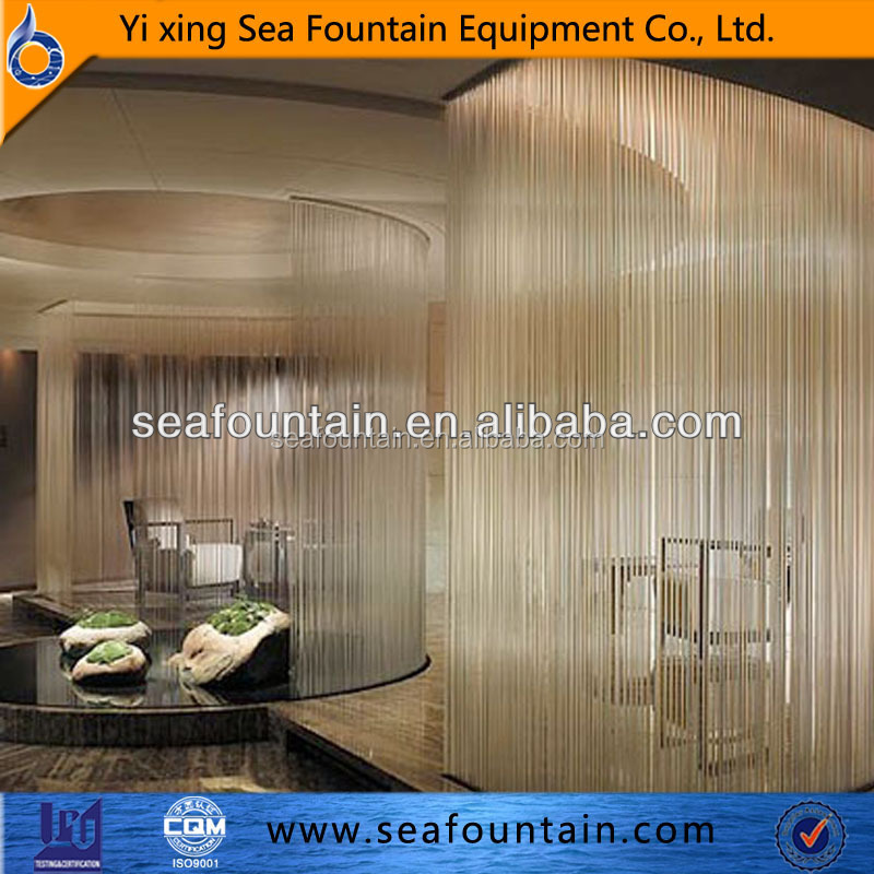 Indoor hotel decorative music waterfall wall water fountain