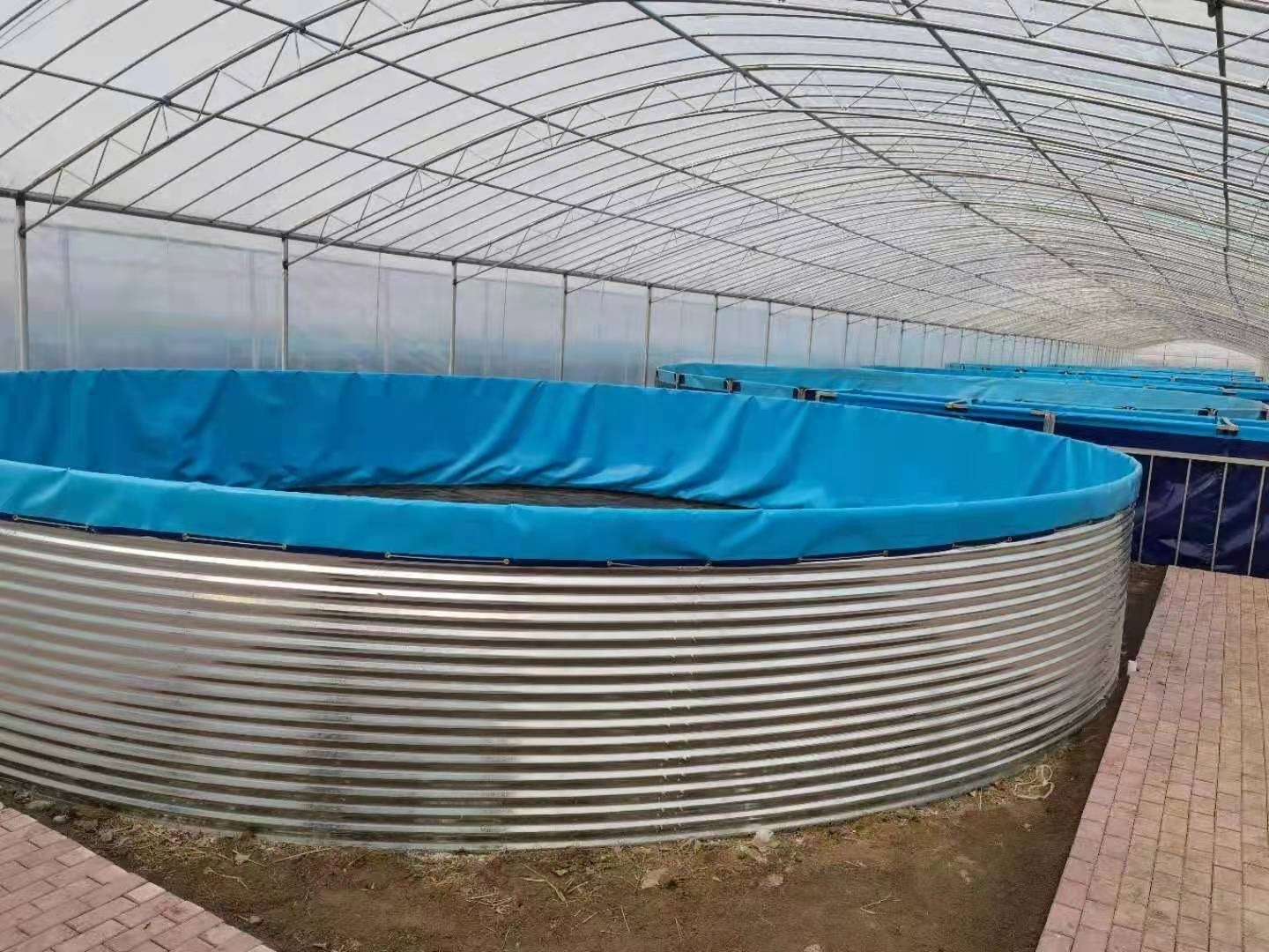 Large plastic fish containers Galvanized steel large commercial fish tanks 100000 Litre for farm irrigation fish breeding