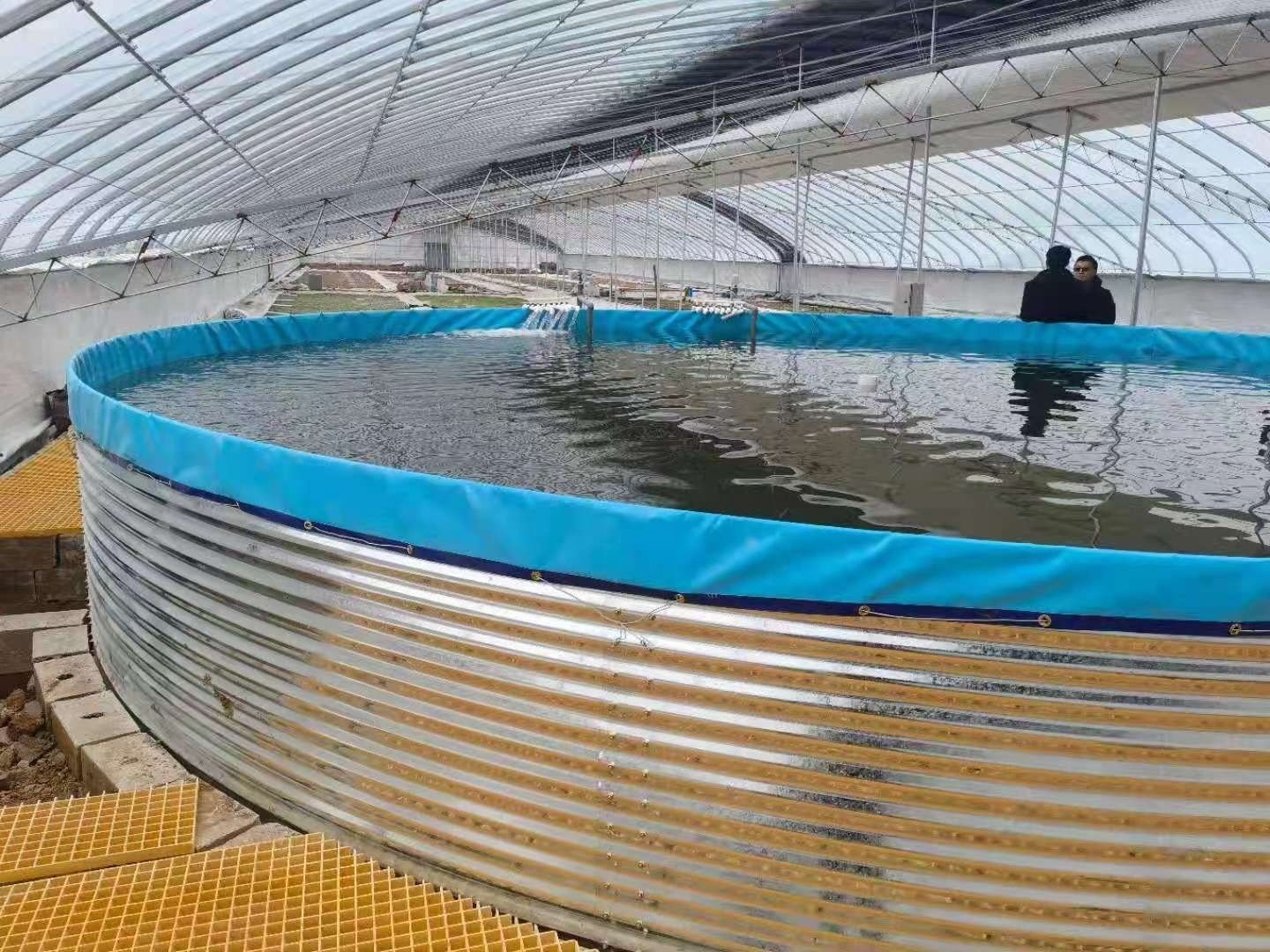 Large plastic fish containers Galvanized steel large commercial fish tanks 100000 Litre for farm irrigation fish breeding