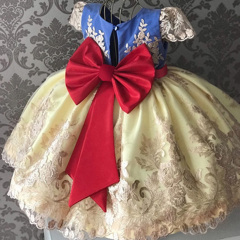 Wholesale summer dress Princess Fancy prom dress Kids clothing girls dresses