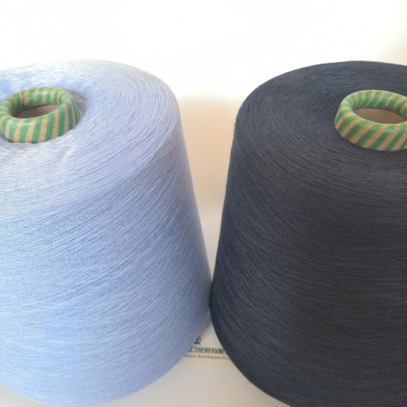 regenerated cotton yarn open end regenerated polyester cotton belnded yarn