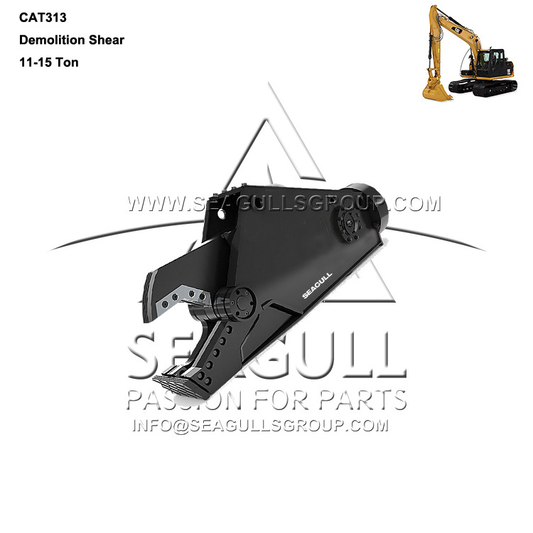 cat336 rotating hydraulic mobile scrap metal shear for excavator