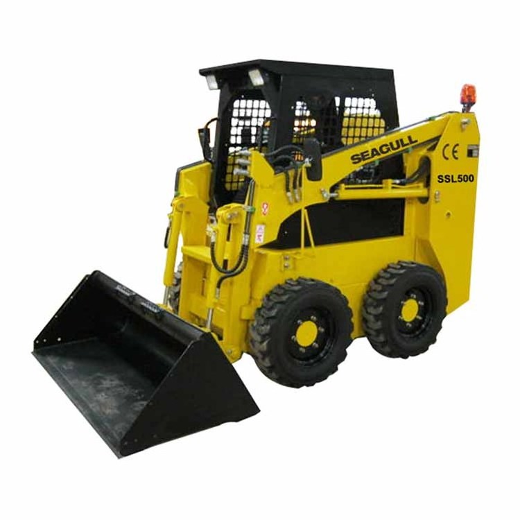 Wheel skid steer loader mini 500kg 700kg 850kg 950kg Skid Steer Loaders with Bucket mixer attachment