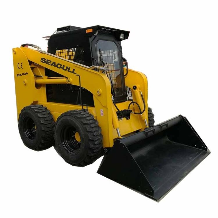 Wheel skid steer loader mini 500kg 700kg 850kg 950kg Skid Steer Loaders with Bucket mixer attachment