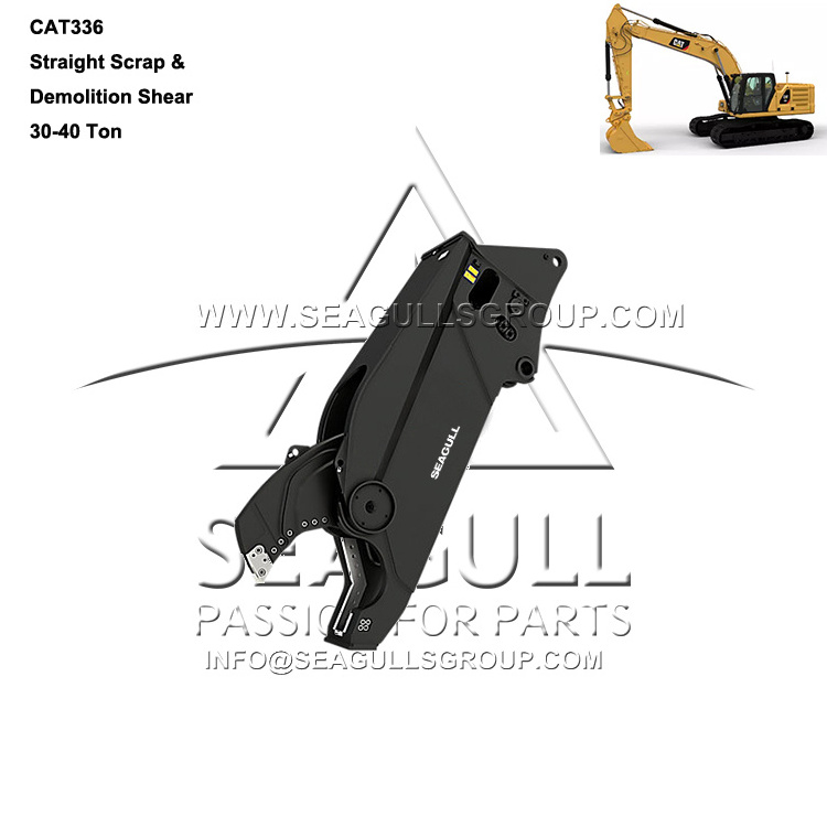 cat336 rotating hydraulic mobile scrap metal shear for excavator