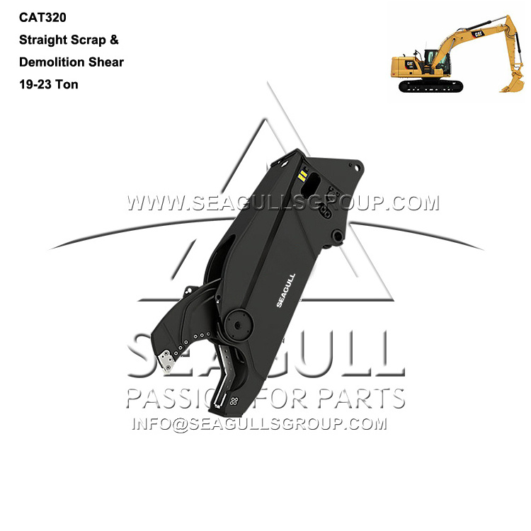 cat336 rotating hydraulic mobile scrap metal shear for excavator