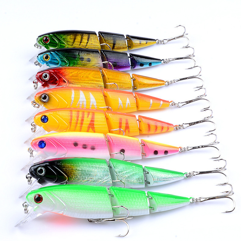 Floating Lure 10.5cm/14g Swim Baits 2 Jointed Life-Like Sinking Multi Sections minnow Fishing Lure