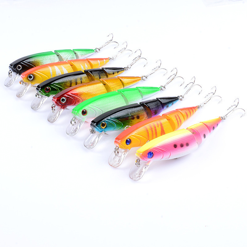 Floating Lure 10.5cm/14g Swim Baits 2 Jointed Life-Like Sinking Multi Sections minnow Fishing Lure