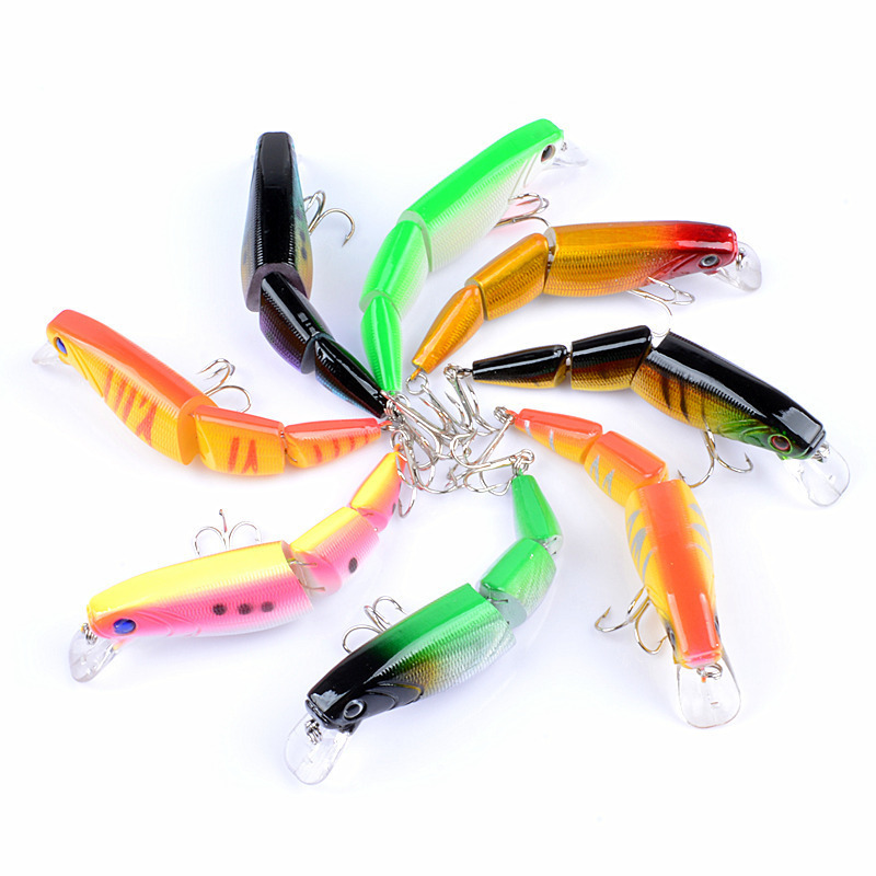 Floating Lure 10.5cm/14g Swim Baits 2 Jointed Life-Like Sinking Multi Sections minnow Fishing Lure